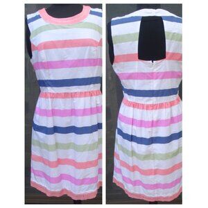 Vineyard Vines Striped Backless Sundress in White, Blue, Pink, Coral, Green